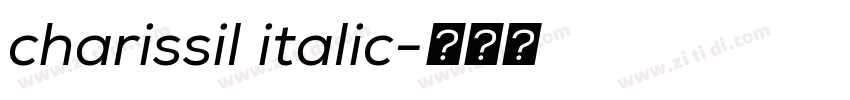 charissil italic字体转换 charissil italic字体转换